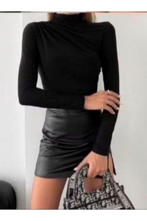 بلوز مشکی زنانه ساده SEVENLINE - کد 856913427
