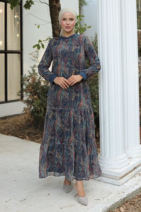 لباس حجاب طوسی زنانه رگولار Pamuk Butik - کد 857485868
