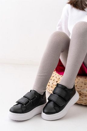 کفش اسنیکر مشکی بچه گانه چرم مصنوعی grafen - کد 683341637