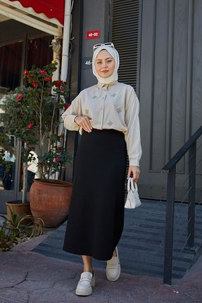 دامن حجاب مشکی زنانه Kalem Genel Markalar - کد 735063488