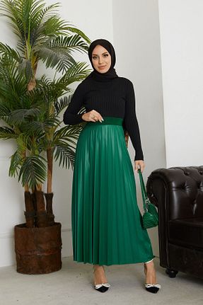 دامن حجاب سبز زنانه رگولار Genel Markalar - کد 443741080