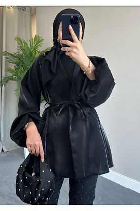کت مشکی زنانه تنگ MODA MAÇKA PARK - کد 765780136