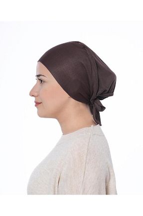 کلاه شنای حجاب قهوه ای زنانه meva asel - کد 834653668