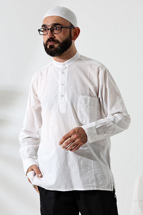 پیراهن سفید مردانه رگولار ihvanonline - کد 857548284