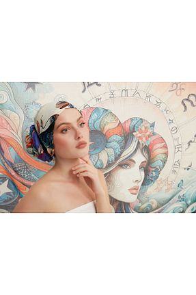 شال آبی زنانه پنبه ای thefadco - کد 857548019