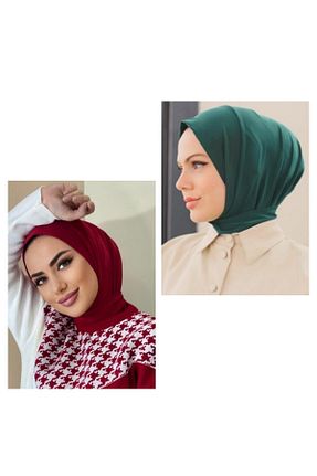 شال زرشکی زنانه پلی استر HAR-UM Ticaret - کد 365924272