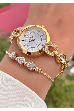 ساعت مچی طلائی زنانه 31-35 میلی متر Fiesta - کد 850464670