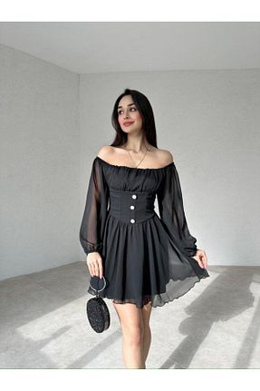 لباس مجلسی و فارغ التحصیلی مشکی زنانه دانتل lolembutik - کد 841744092