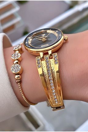 ساعت مچی طلائی زنانه 31-35 میلی متر Fiesta - کد 759826992