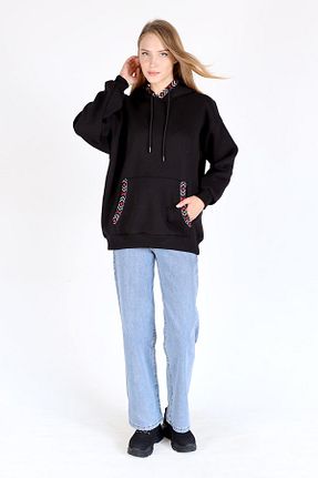 سوئیشرت مشکی زنانه ساده Rays - کد 857562541