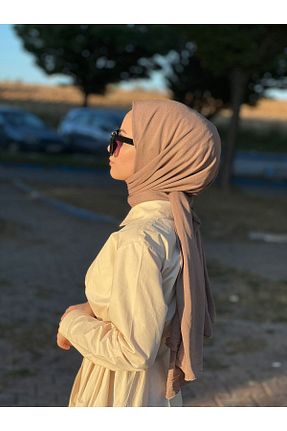 شال قهوه ای زنانه ویسکون Özmin - کد 766292565