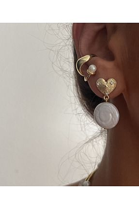 گوشواره جواهر فیروزه ای سنگ طبیعی tones official - کد 334098741