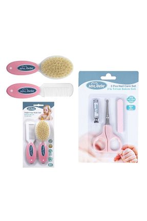 اکسسوری حمام کودک صورتی Sevi Bebe - کد 365982214