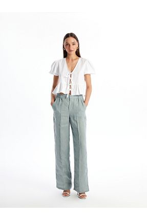 بلوز سفید زنانه ساده LC Waikiki - کد 857595354