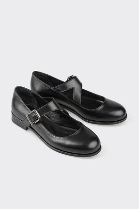 کفش کژوال مشکی زنانه چرم خالص Elle - کد 857599397