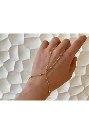 شاهمران جواهر طلائی زنانه روکش نقره pop up store - کد 233413498