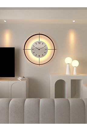 ساعت دیواری مشکی 60 x 60 MetaQuartz Aksesuar - کد 836861574