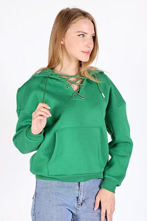 سوئیشرت سبز زنانه ساده Rays - کد 857583024