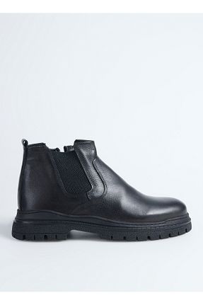 بوت / نیم بوت مشکی مردانه پاشنه پر FABRIKA COMFORT - کد 857601005