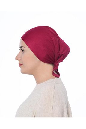 کلاه شنای حجاب قرمز زنانه meva asel - کد 834655183