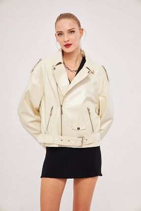 کت بژ زنانه اورسایز gorgitino - کد 856576701