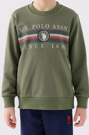 ست لباس راحتی خاکی بچه گانه چاپی U.S. Polo Assn. - کد 857679034