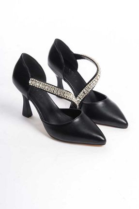 کفش استایلیتو مشکی پاشنه نازک Moda Line - کد 794579979