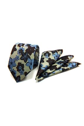 کراوات طلائی مردانه میکروفیبر VENCHY - کد 238583850