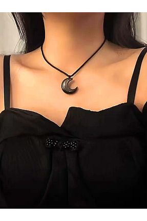 گردنبند جواهر مشکی زنانه Obenimstore - کد 857815153