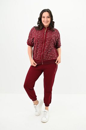 ست گرمکن زرشکی زنانه پاچه لوله تفنگی Koza Butik - کد 678491130