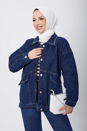 کت حجاب آبی زنانه رگولار TOFİSA - کد 790491507