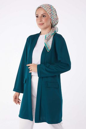 پلیور سبز زنانه ساده TOFİSA - کد 855507306