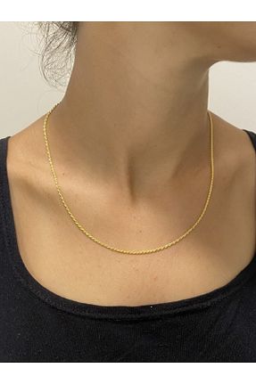 گردنبند طلا سبز زنانه 14 عیار RUHBAŞ PIRLANTA - کد 151186079
