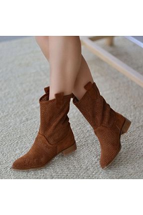 بوت / نیم بوت قهوه ای زنانه جیر RUBRICA - کد 683493729