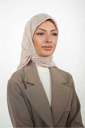 روسری قهوه ای پلی استر LOSYANA - کد 857810069
