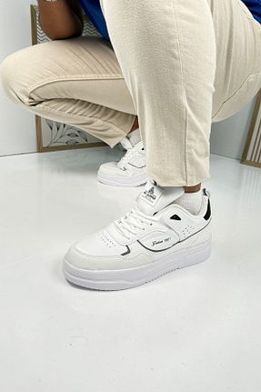 کفش اسنیکر سفید مردانه بند دار Nstil - کد 857816899
