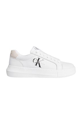 کفش اسنیکر سفید زنانه چرم اصل Calvin Klein - کد 798200929