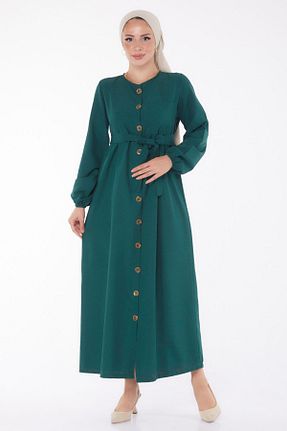 لباس حجاب سبز زنانه A-line TOFİSA - کد 844838643