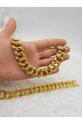 دستبند جواهر طلائی زنانه زیرکن Gold Jewelry A N - کد 79143396