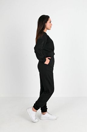 ست گرمکن مشکی زنانه پنبه ای Koza Butik - کد 796183899