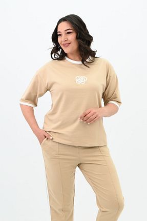 ست گرمکن بژ زنانه پاچه لوله تفنگی Koza Butik - کد 739168616