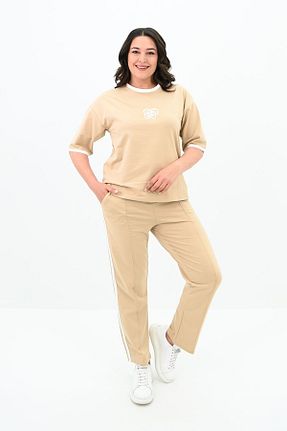 ست گرمکن بژ زنانه پاچه لوله تفنگی Koza Butik - کد 739168616