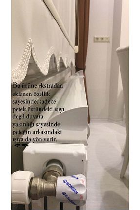 لوازم رادیاتور پنلی سفید Isıyay Petek Üstü Isı Yönlendirici - کد 857863097
