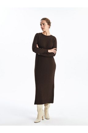 لباس قهوه ای زنانه بافتنی LC Waikiki - کد 857645846