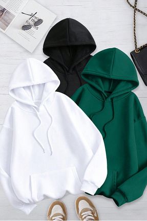 سوئیشرت مشکی زنانه ساده MODAGEN - کد 857628600