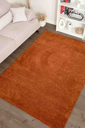 فرش نارنجی زیره ضد لغزش Lorente Home - کد 826550770