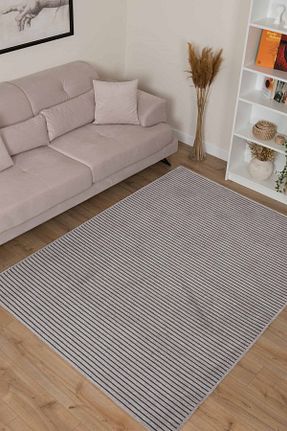 فرش طوسی زیره ضد لغزش Lorente Home - کد 799859516