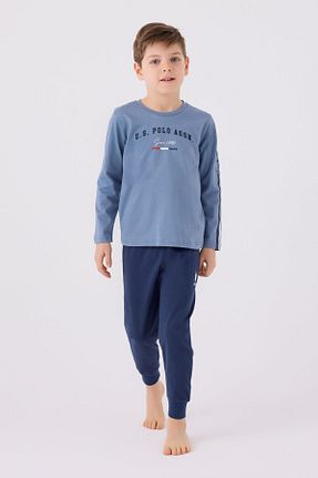 ست لباس راحتی آبی بچه گانه چاپی U.S. Polo Assn. - کد 857679650