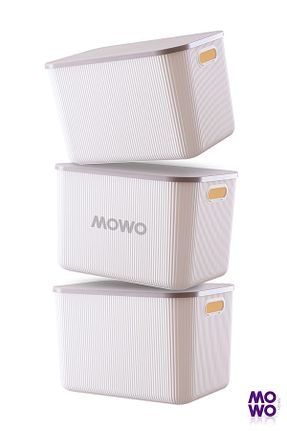 سبد سفید پلاستیک Mowo Home - کد 761591883