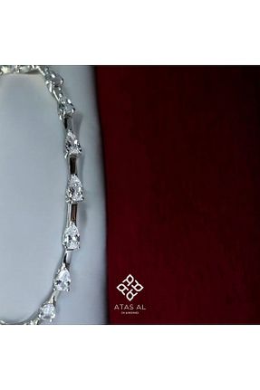 دستبند نقره زنانه 925 عیار Atas Al Diamond - کد 857781360